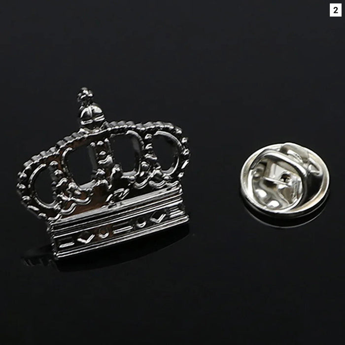 Shine Bright With Our Novelty Crown Star Lapel Pin For Suits Dresses