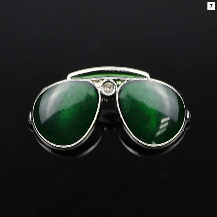 Alloy Glasses Brooch Enamel Pin For Men And Women