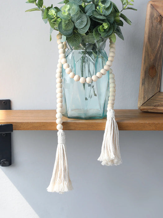 Handmade Wooden Beads Macrame Hanging Decoration