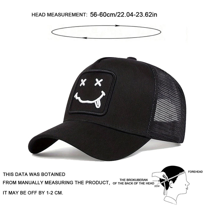 Adjustable Baseball Cap / Hat Embroidered Tongue Design