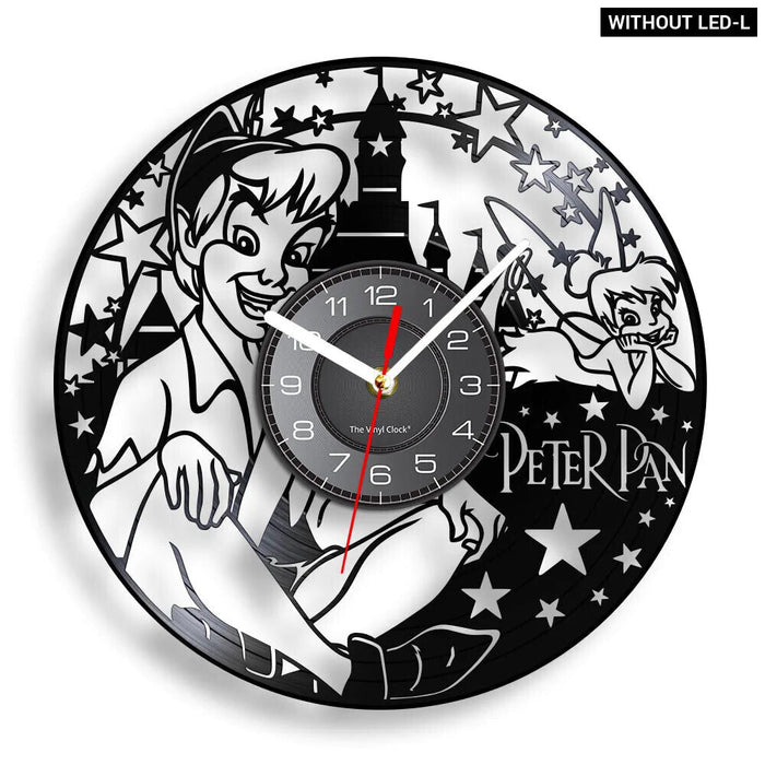 Neverland Vinyl Record Clock