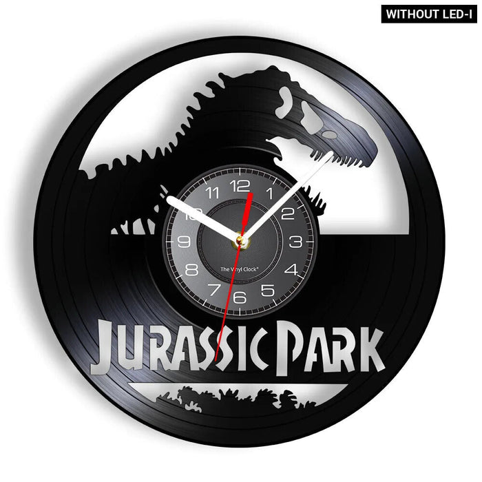 Jurassic T Rex Vinyl Record Wall Clock