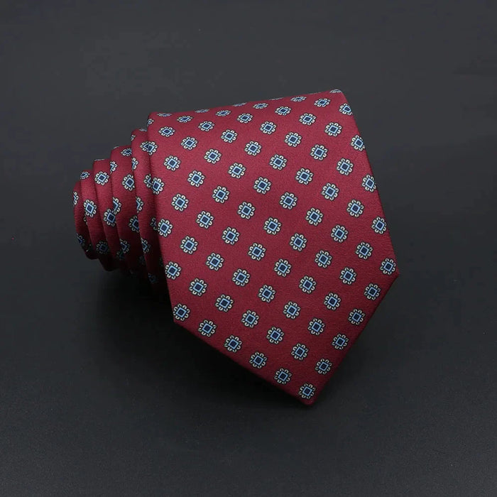 Super Soft Paisley Necktie 7Cm Slim Business Tie For Men