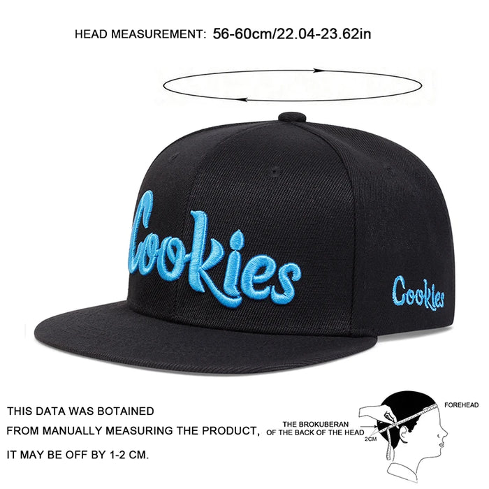 Adjustable Embroidered Hip Hop Cap / Hat For Outdoor Wear