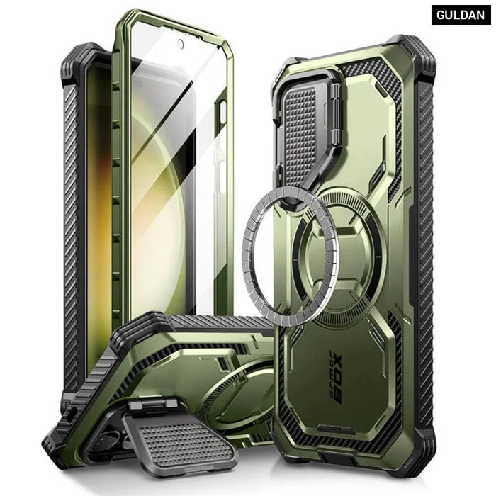 For Samsung Galaxy S24 6.2 Inch Armorbox Full-Body Rugged Case With Built-In Screen Protector