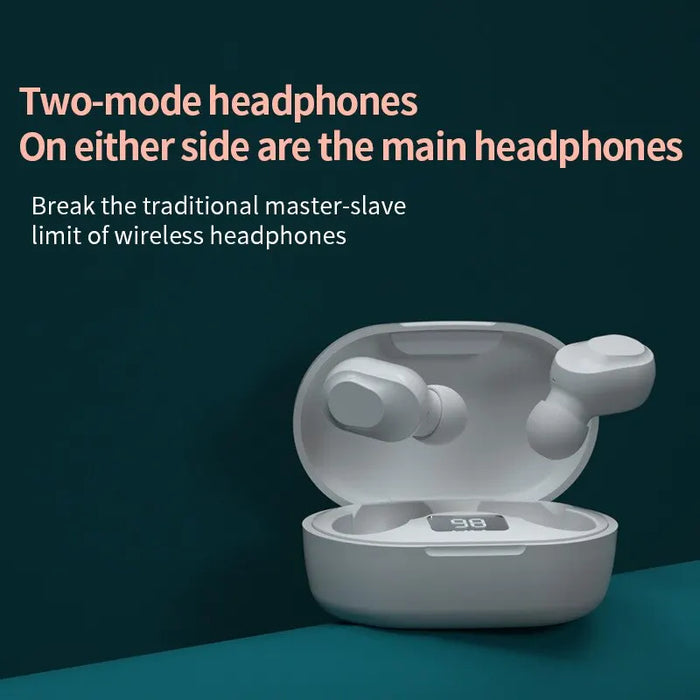 Wireless Noise Cancelling Earbuds With Touch Control And Mic