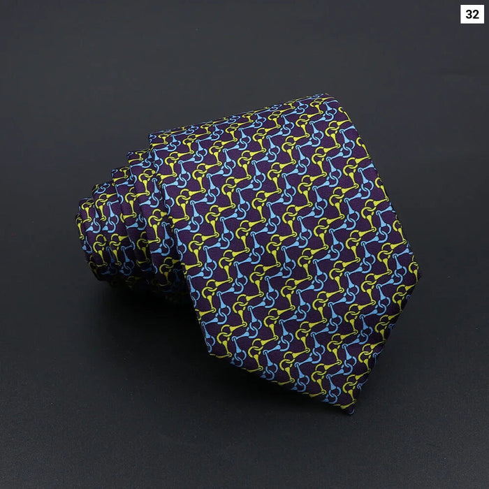 Super Soft Paisley Necktie 7Cm Slim Business Tie For Men