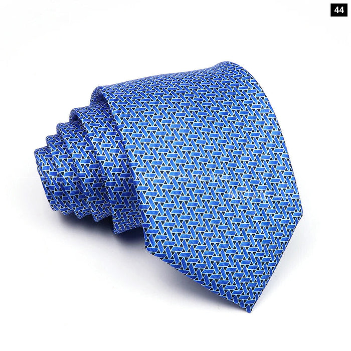 Blue Paisley Necktie For Weddings And Daily Wear