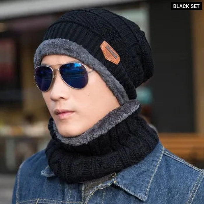 Winter Wool Scarf Caps Balaclava Mask For Men Women