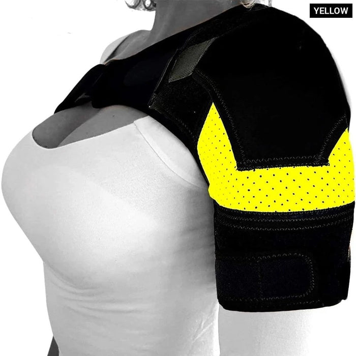 Adjustable Compression Shoulder Brace Sleeve Wrap For Pain Relief Dislocated Ac Joint