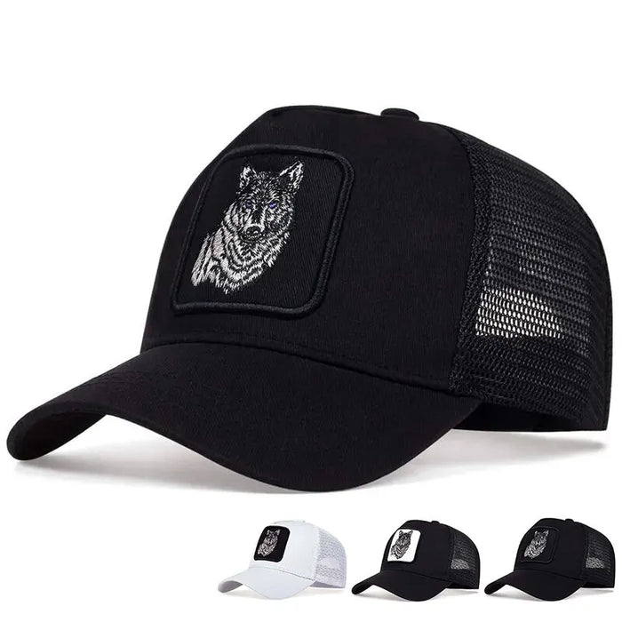 Wolf Embroidered Baseball Cap / Hat For Outdoor Sun Protection