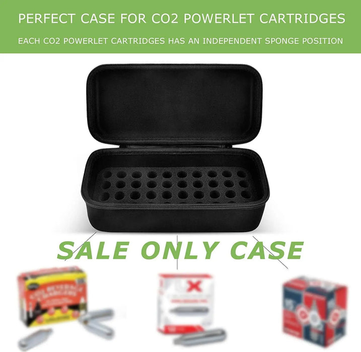 Co2 Cartridge Storage Case For Crosman Umarexss Leland Holds 12G 8G Powerlets Box Only