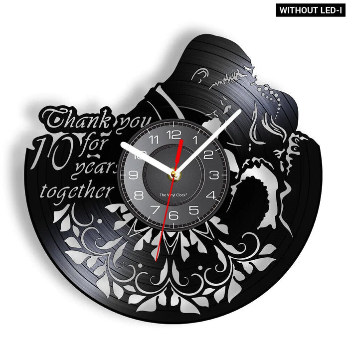 Custom Vinyl Record Wedding Clock