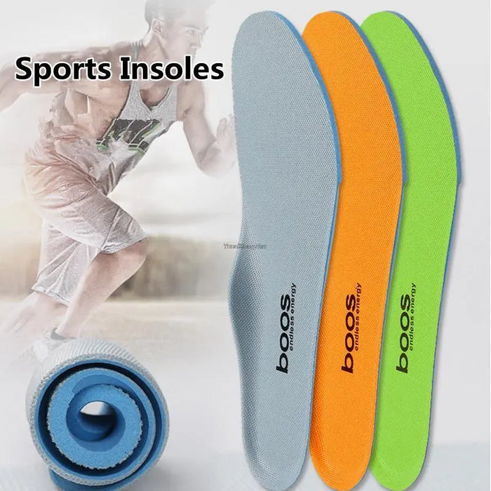 Mens & Womens Stretch Breathable Deodorant Running Cushion Sweat Sports Shock Insoles For Sneakers