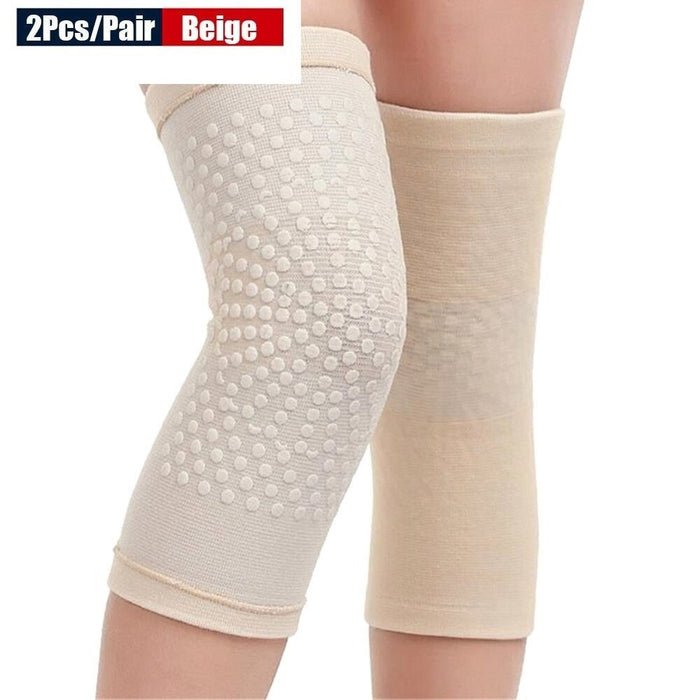 2 Pcs Wormwood Self Heating Knee Sleeve Pad For Arthritis Joint Pain Relief & Tendonitis Injury