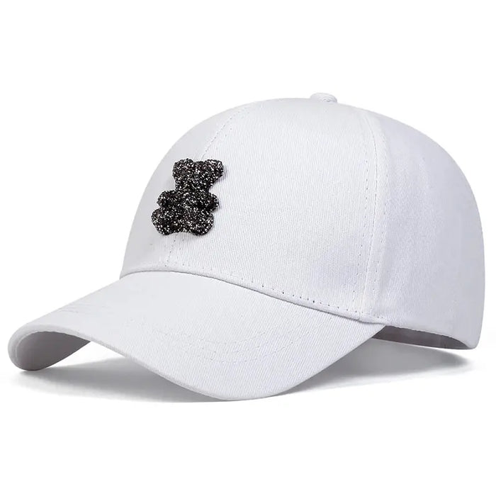 Adjustable 3D Teddy Bear Baseball Cap / Hat For Outdoor Wear