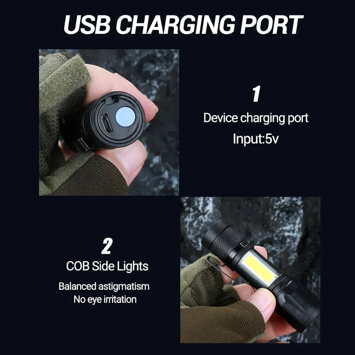 Usb Rechargeable Led Torch