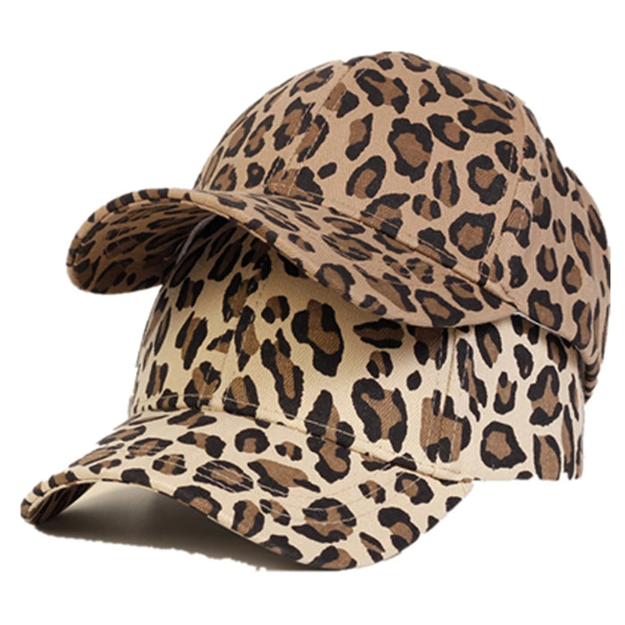 Adjustable Leopard Print Kids Baseball Cap / Hat