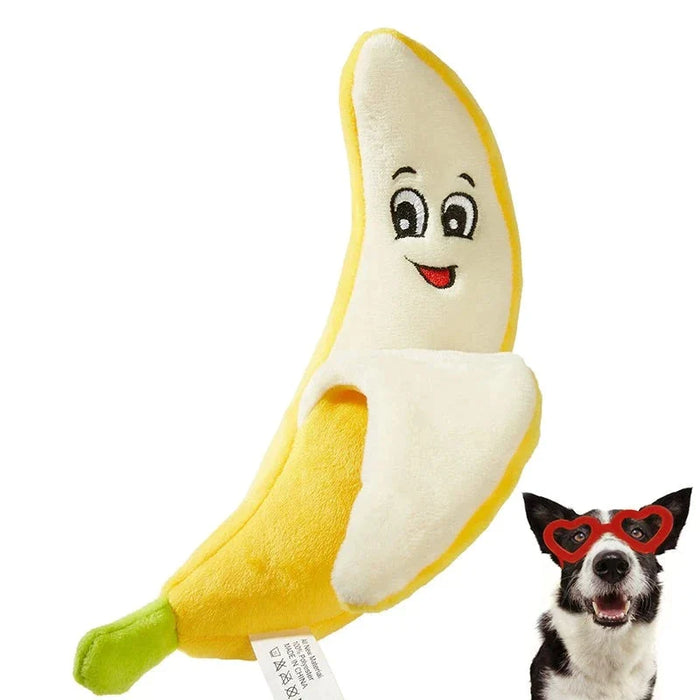 Plush Banana Dog Toy