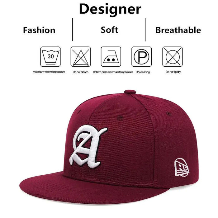 Adjustable A Letter Embroidered Baseball Cap / Hat