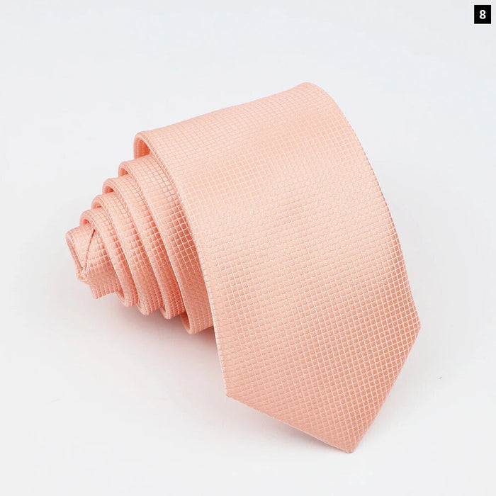 Classic Slimplaid Neck Ties For Men Business And Wedding Essential