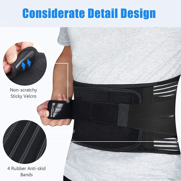 Anti-skid Breathable Waist Compression Support Belt For Men Women