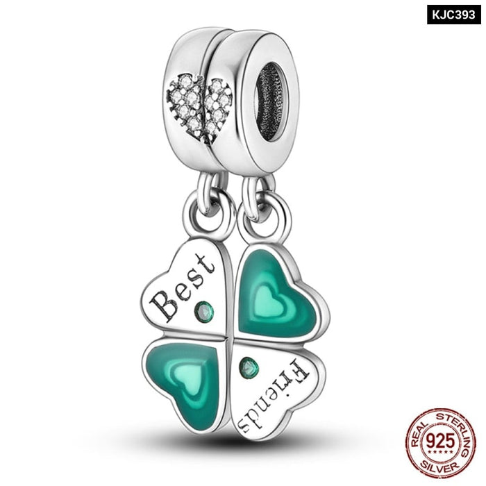 Fit Pandora 925 Original Bracelet 925 Sterling Silver Flower Bird Series Charms Beads For Women DIY Jewelrys Making