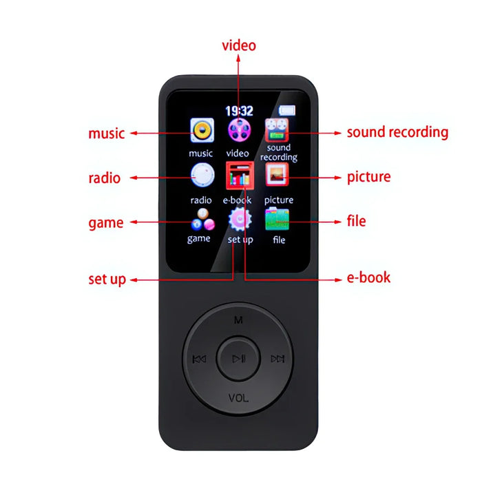 Mini Bluetooth Mp3/mp4 Player With Fm Radio And Speaker