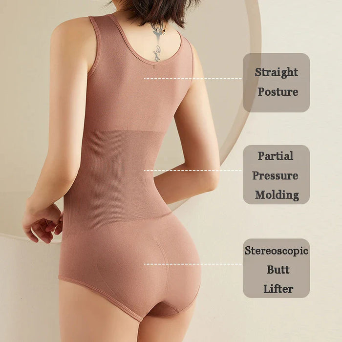 Seamless Waist Trainer Bodysuit For Women