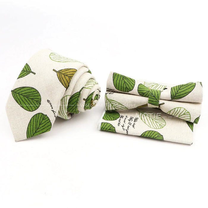 Unisex Linen Ties Set For Weddings And Business