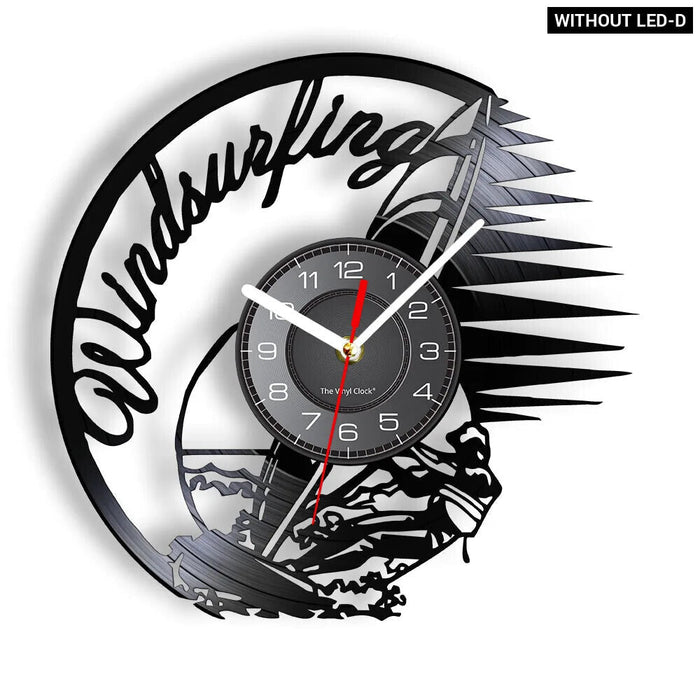 Surfing Vinyl Lp Wall Clock Decor