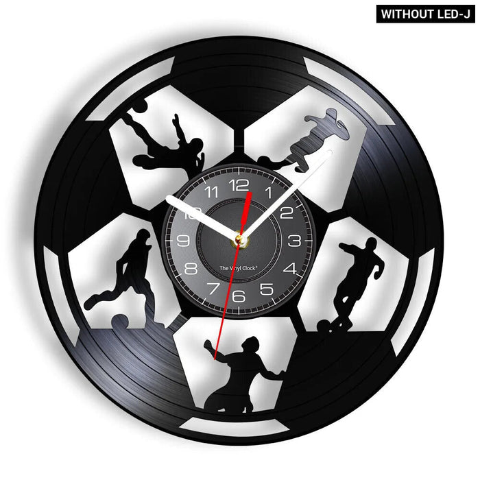 Football Vinyl Record Wall Clock