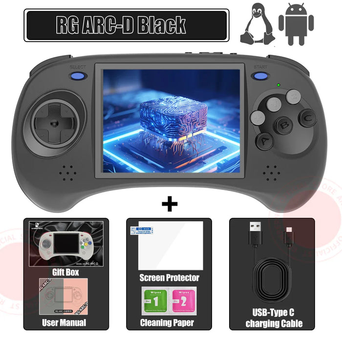 Rg Arc S/rg Arc D Retro Games Rk3566 4.0 Handheld Console Linux System 640 480 3500mah Hd Compatible