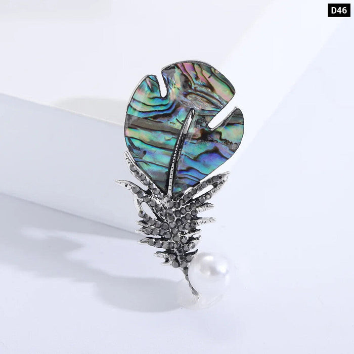 Abalone Shell Brooch Pin Trendy Party Jewelry Accessory