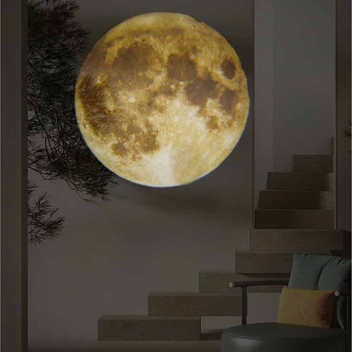 Moon Projection Lamp Planet Projector Background Atmosphere Decoration Led Night Lamps Kid Bedroom Home Decor Wall Light