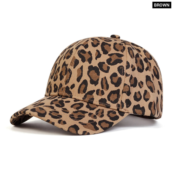 Adjustable Leopard Print Kids Baseball Cap / Hat