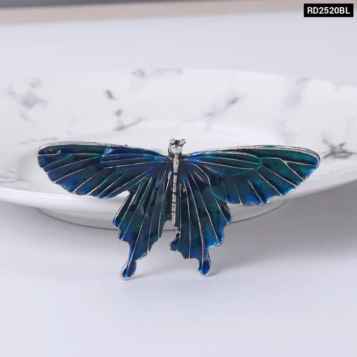 Enamel Butterfly Brooch Pin Korean Fashion Accessory