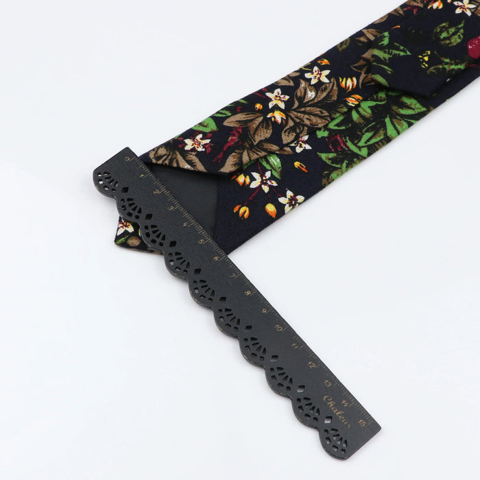 Handmade 6Cm Mens Ties Classic Cotton Necktie For Weddings And Casual Wear Bird And Flower Print Gift