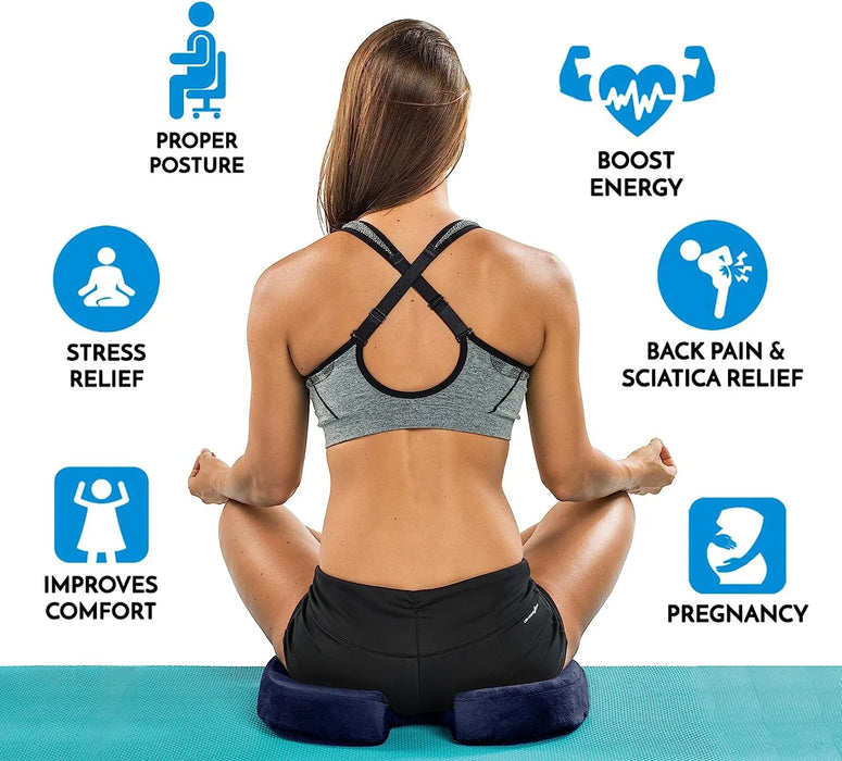 Non Slip Gel Memory Foam Coccyx Cushion