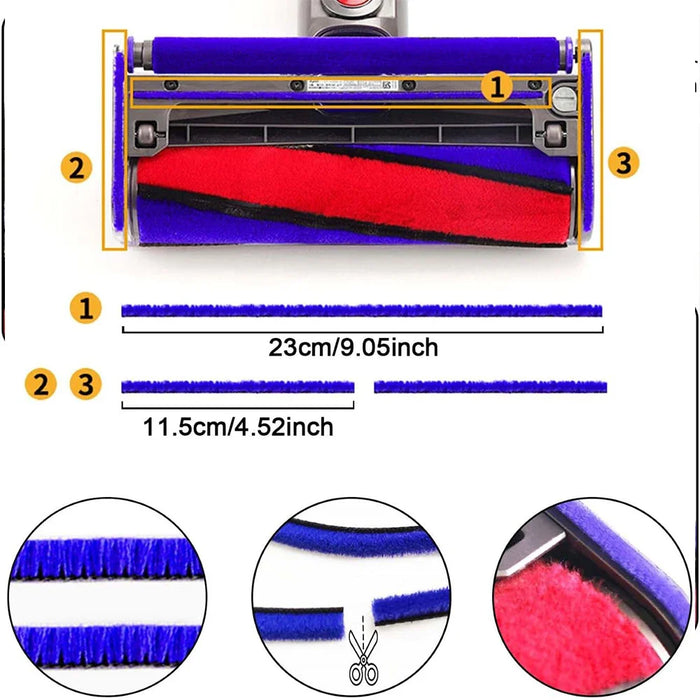 Soft Roller Cleaner Head Strips For Dyson V6