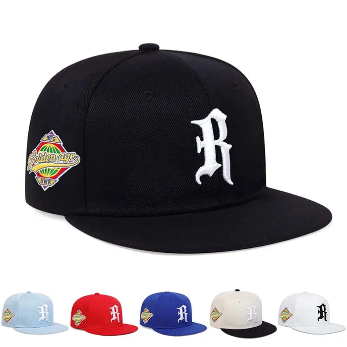 Adjustable Gothic R Embroidery Baseball Cap / Hat