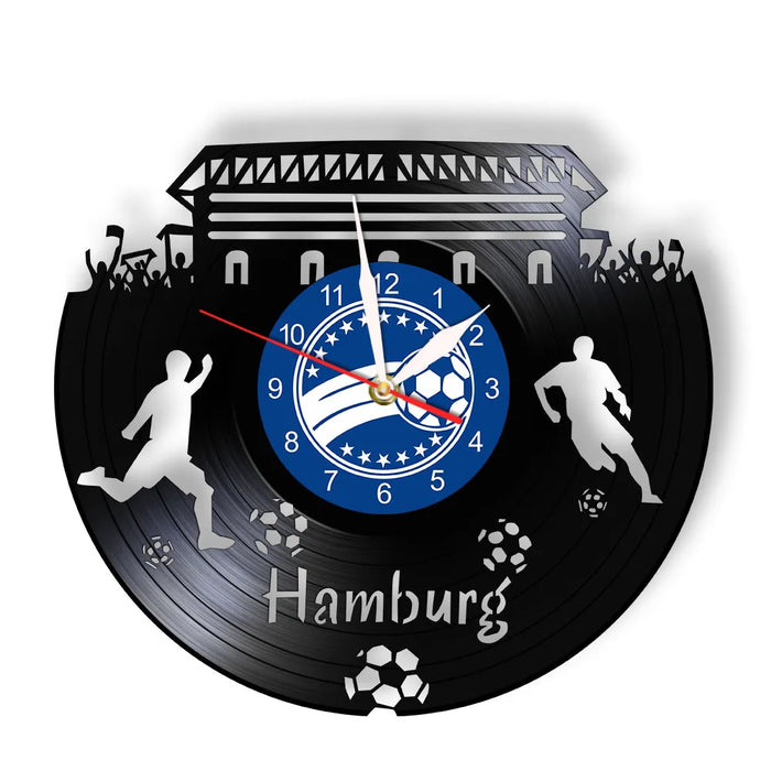 Germany Skyline Vinyl Record Wall Clock