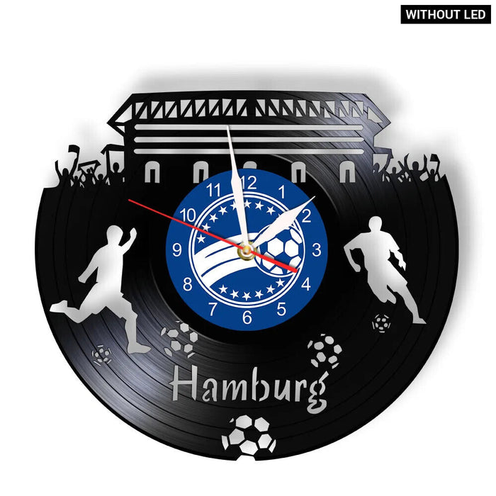 Germany Skyline Vinyl Record Wall Clock