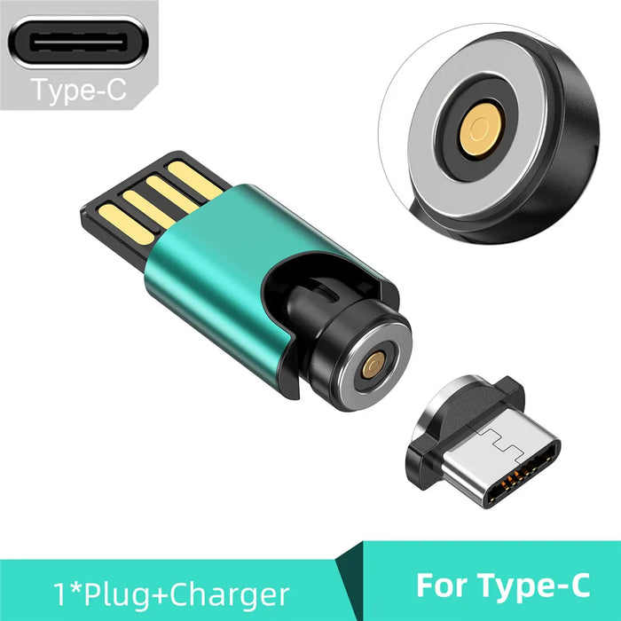 Compact With 540 Degree Magnetic Usb C Converter For Iphone Huawei Xiaomi Samsung