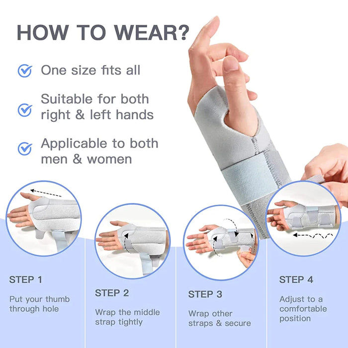 1 Pc Adjustable Wrist Brace Support Pain Relief For Men Women