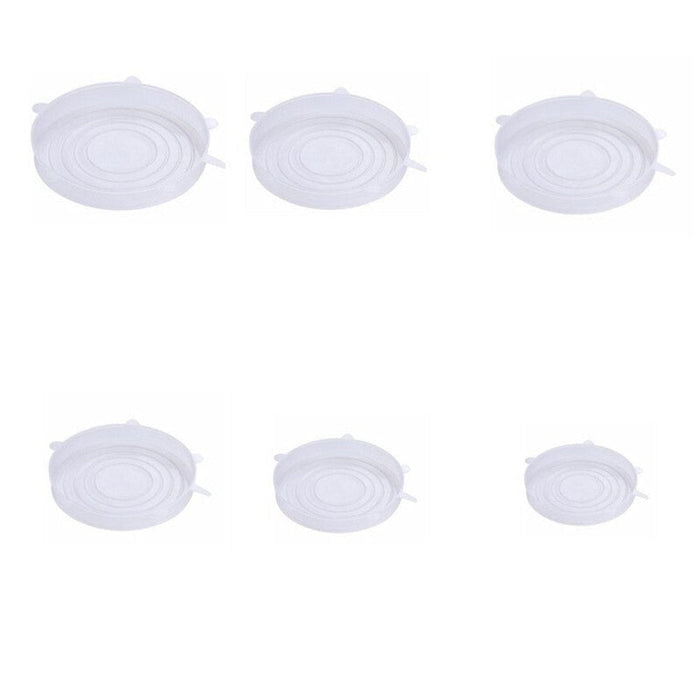 Silicone Kitchen Utensils Fresh-keeping Cover 6-Piece Set Stretch Universal Bowl Cover