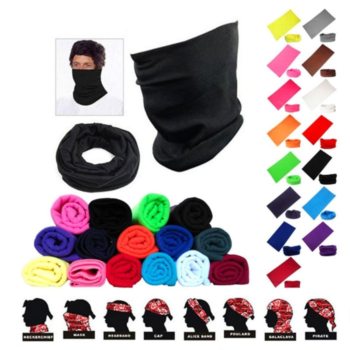 Turban Magic Scarf Balaclava Neck Tube Warmer Face Mask For Men Women