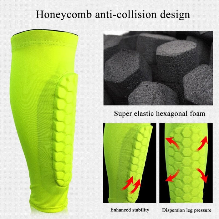 1Pc Sports Honeycomb Compression Calf Leg Sleeve For Pain Relief Running Cycling