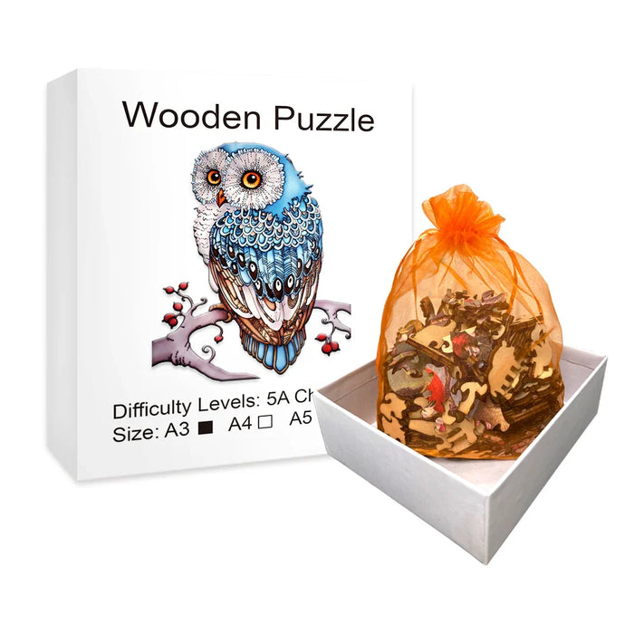 Owl Shaped Wooden Puzzle