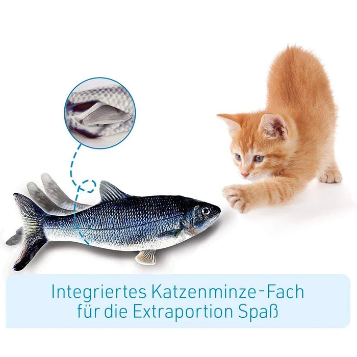 Interactive Fish Plush Toy For Cats